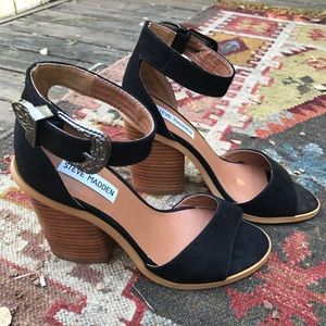 Steve Madden western style block heels